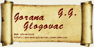 Gorana Glogovac vizit kartica